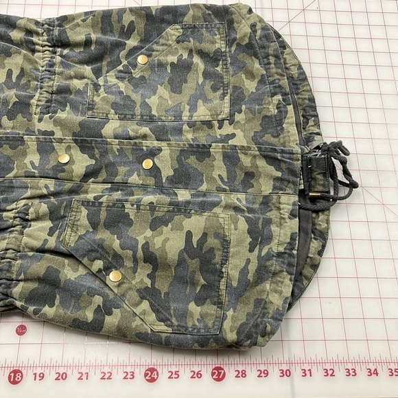 VELVET by GRAHAM & SPENCER Cotton Camo Drawstring Zip/Snap Casual Jacket SZ S - Picture 16 of 16